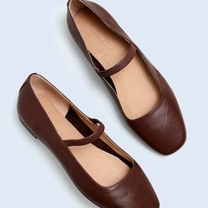 Madewell Greta Flat in Brown